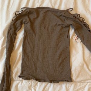 Free People Off Shoulder Tee